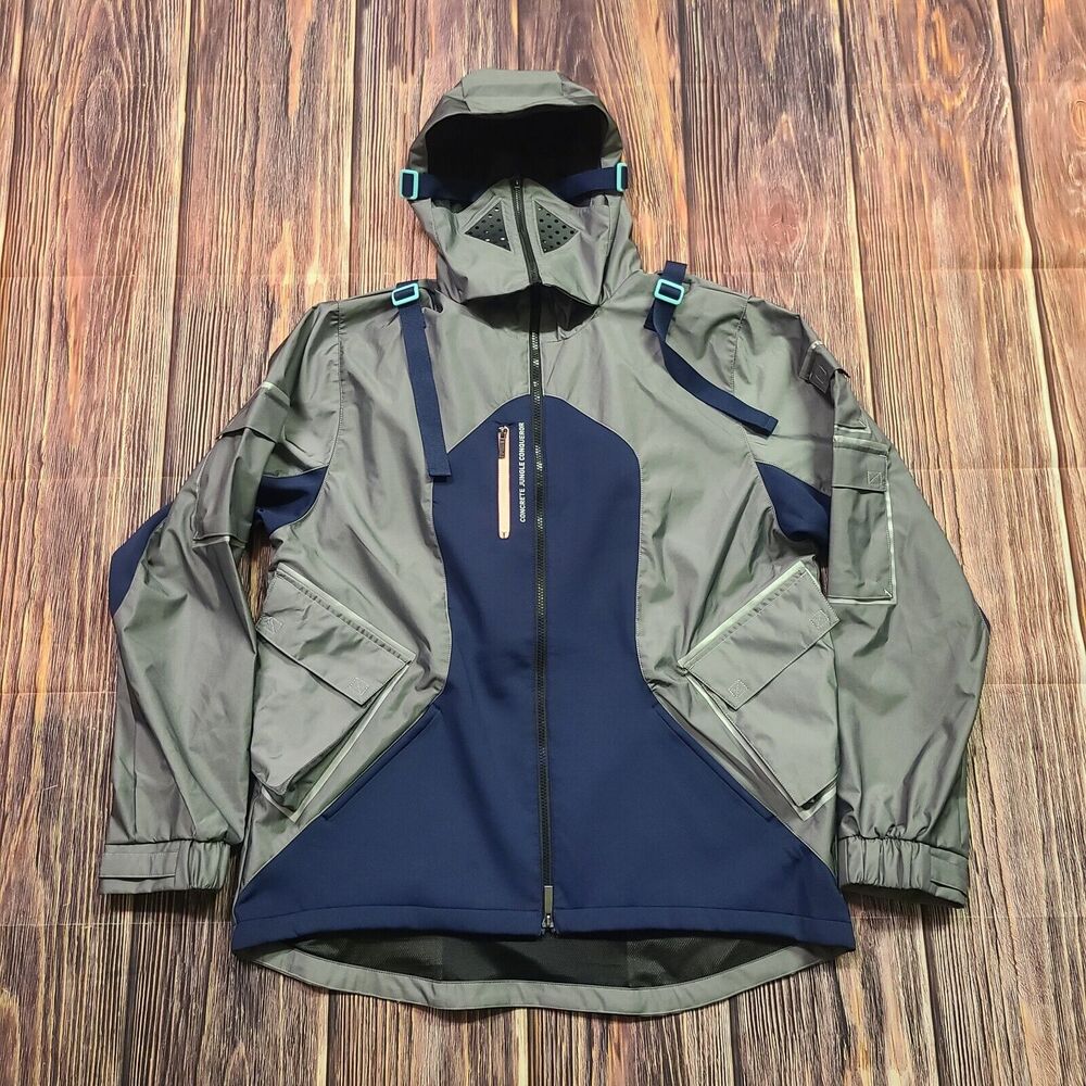 Puma Jacket Mens XL Conqr Full-Zip Raincell Outdoor Outerwear Silver 520513-06 - Picture 1 of 16